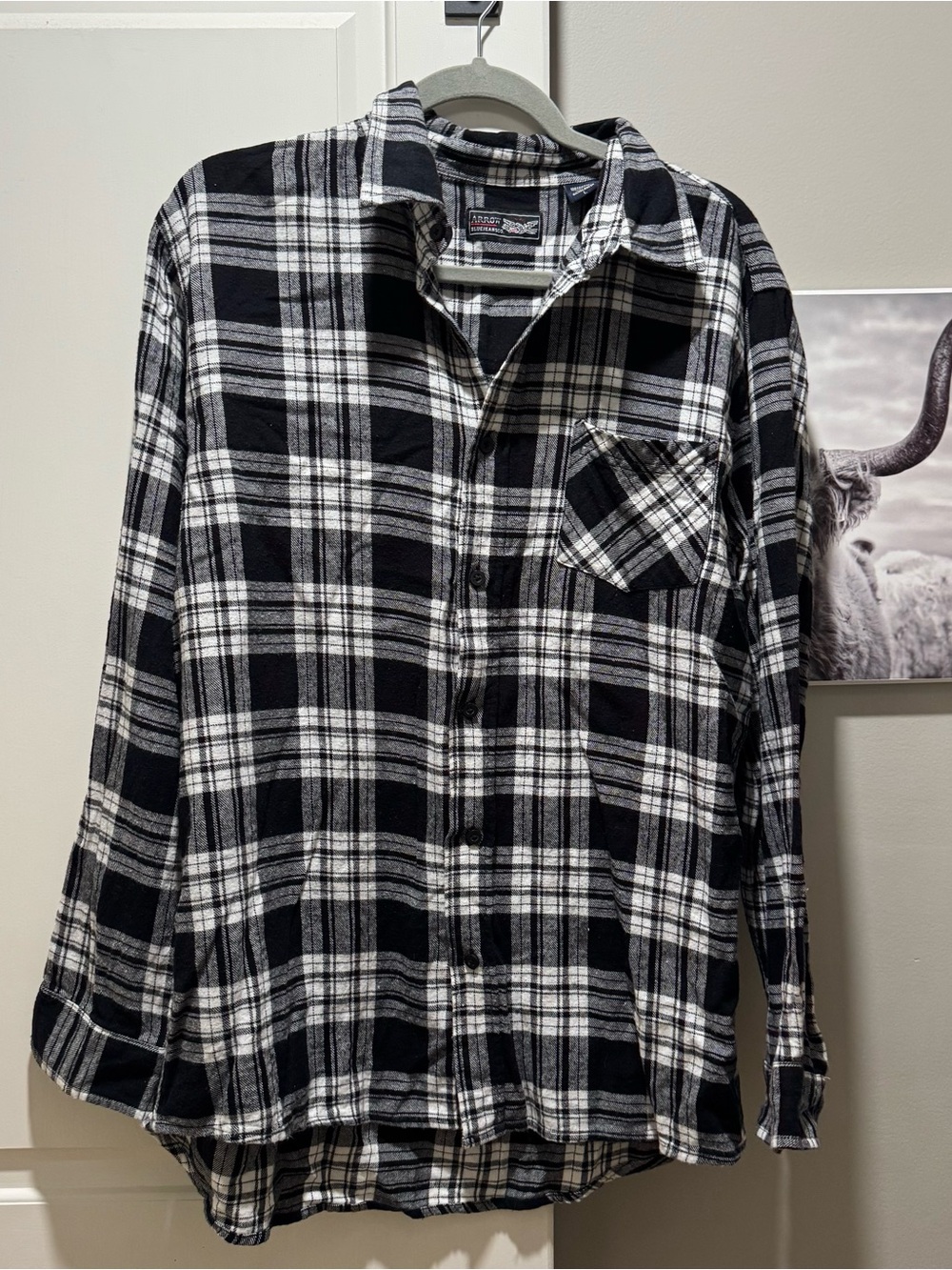 Long sleeve plaid button up